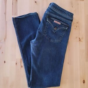 Hudson Womens Jeans 30 Low Rise Straight Stretch 33x32 Dark Wash Festival